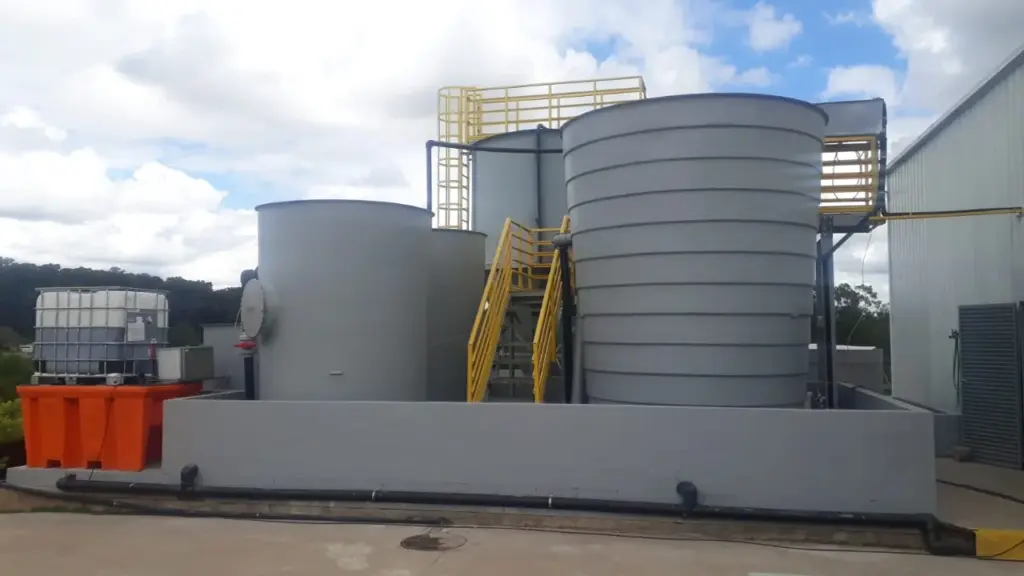 Estação de tratamento físico química